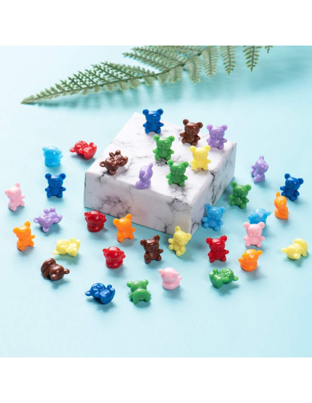 90 Ositos de Conteo de Colores XINHUIDALSQ - Mini Juguetes Matemáticos