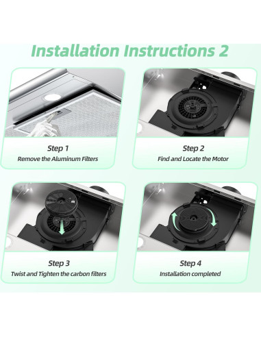 Filtro de Carbón Activado FIREGAS CC170 - 2 Pzs para Campana