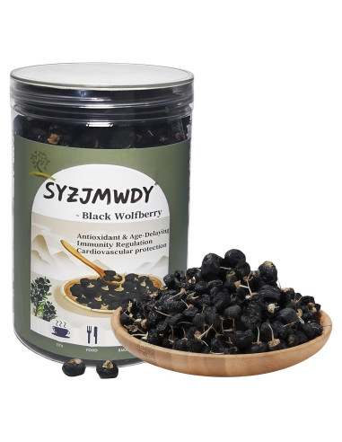 Bayas de Goji Negras Orgánicas 200g - Superalimento Seco Premium