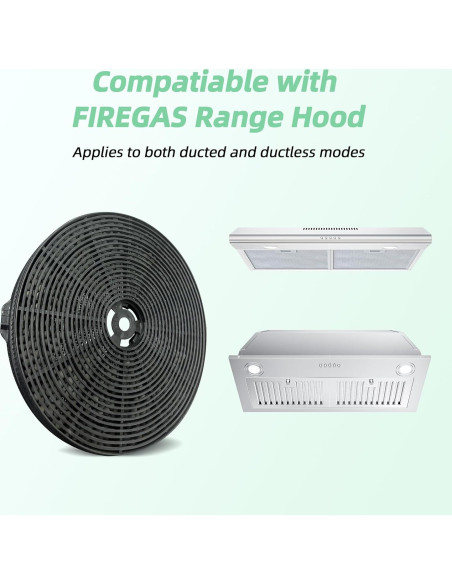 Filtro de Carbón Activado FIREGAS CC170 - 2 Pzs para Campana