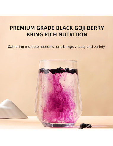 Bayas de Goji Negras Orgánicas 200g - Superalimento Seco Premium