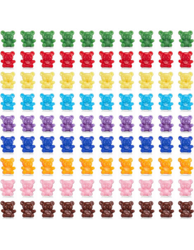 90 Ositos de Conteo de Colores XINHUIDALSQ - Mini Juguetes Matemáticos