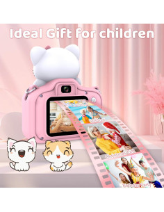 Cámara Digital Infantil Saneen X9 48MP Rosa con 16GB 2