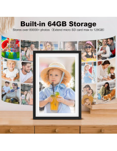 Marco de Fotos Digital XISKT 10.1" WiFi 64GB Paquete de 2 2