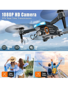 Drone Plegable RAGPIP X66 con Cámara 1080P y Vuelo Estable 2