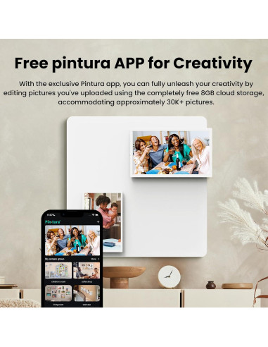 Marco de Foto Digital WiFi PIN TURA 10.1" y 13.3" FHD IPS