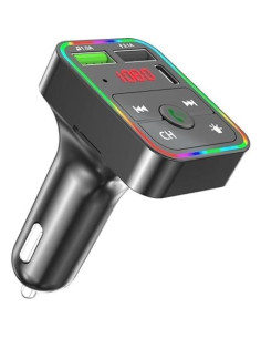 Transmisor FM Bluetooth COCO con Pantalla LED y Carga USB 2