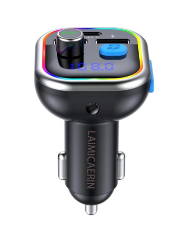 Adaptador Bluetooth para Coche LAIMICAERIN FM con Cargador 36W