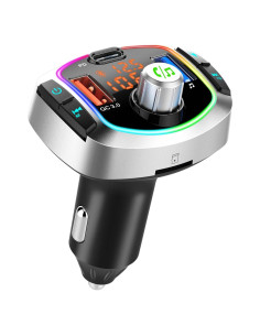 Transmisor FM Bluetooth 5.3 ACECAR BC63 - Carga Rápida QC18W, PD30W