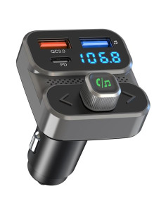 Transmisor FM Bluetooth 5.0 ILOKEY BC95LK con Cargador USB