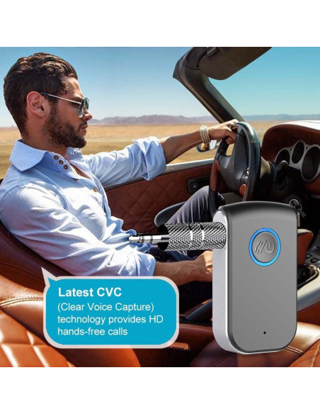Adaptador Bluetooth 5.0 Leeyofun para coche 3.5mm