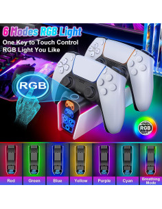 Estación de Carga PS5 Fenolical para Controladores Dual y Edge 2