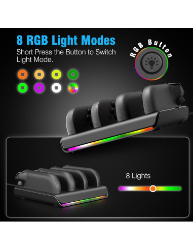 Base de Carga Rápida Magnética para Nintendo Switch 2 Joycon