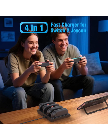 Base de Carga Rápida Magnética para Nintendo Switch 2 Joycon