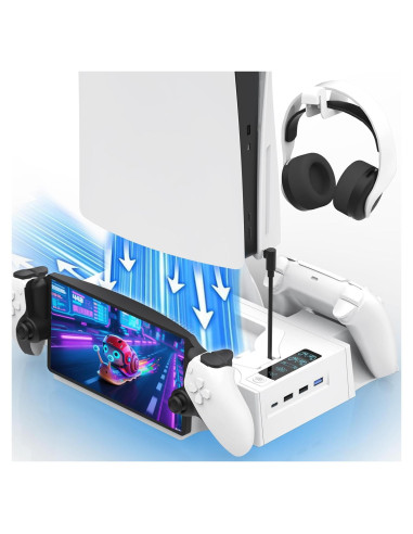 Estación de Enfriamiento y Carga BRIBAT para PS5 y PS5 Slim