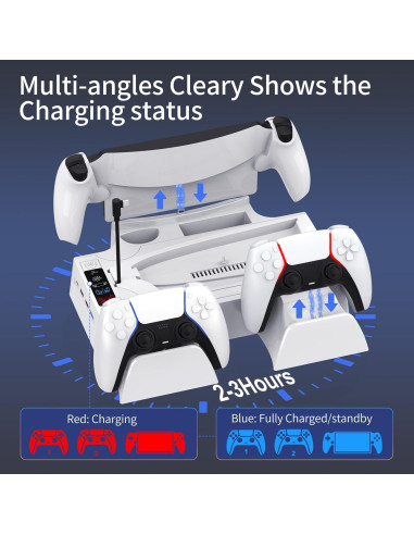 Estación de Enfriamiento y Carga BRIBAT para PS5 y PS5 Slim