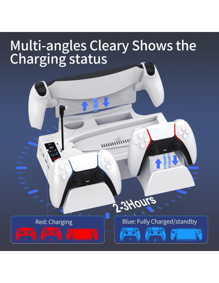 Estación de Enfriamiento y Carga BRIBAT para PS5 y PS5 Slim