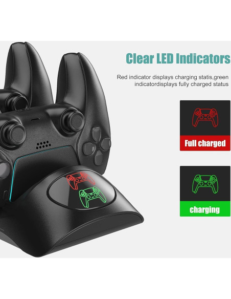 Base de Carga Rápida para 2 Controladores PS5 UKELALA