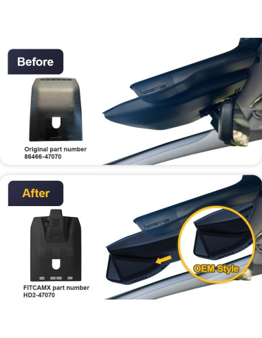 Cámara de Tablero Dual Fitcamx 4K/1080P para Toyota Prius 2023-2026