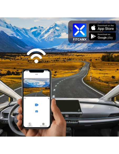 Cámara de Tablero Dual Fitcamx 4K/1080P para Toyota Prius 2023-2026