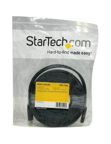 Cable HDMI de Alta Velocidad 7.5 m StarTech Plano con Ethernet