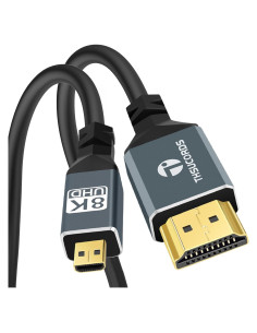 Cable Micro HDMI a HDMI 2m Jinglong 8K 60Hz 48Gbps Flexible