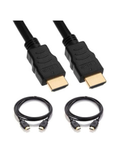Cable HDMI Corto 30.48cm Cable Builders Ultra Alta Velocidad 2-Pack