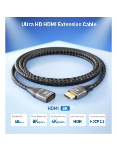 Cable de Extensión HDMI 8K Cable Matters 0.3m Negro 2