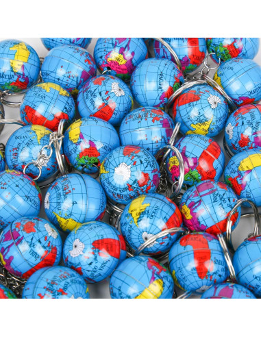 Llaveros del Globo PROLOSO 48 Pcs 2.54 cm para Niños