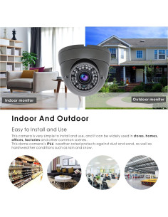Cámara de Seguridad Híbrida Inwerang 5MP Domo Varifocal 2.8-12mm 2