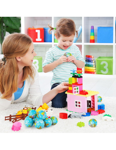 Paquete de 20 Mini Pelotas Antiestrés Globo Atiloy 5.08 cm