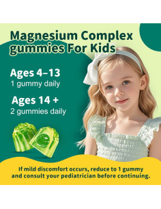 Gomitas de Magnesio CFILIHTC 60 Conteo Sabor Manzana y Kiwi 2