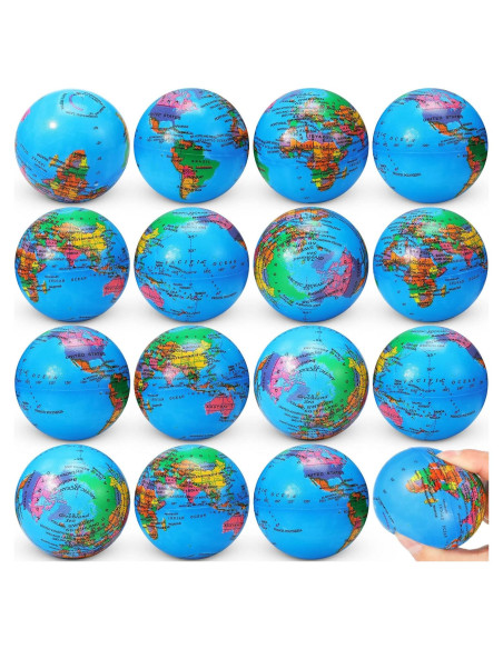 Paquete de 60 Pelotas de Estrés Vinsot Mini Globo 6.3 cm