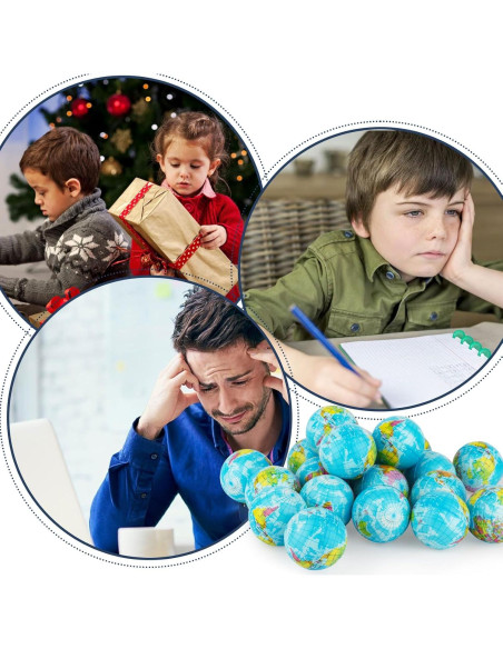 Paquete de 20 Mini Pelotas Antiestrés Globo Atiloy 5.08 cm