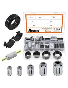 Kit de 32 Núcleos de Anillo de Ferrita Gris Rustark