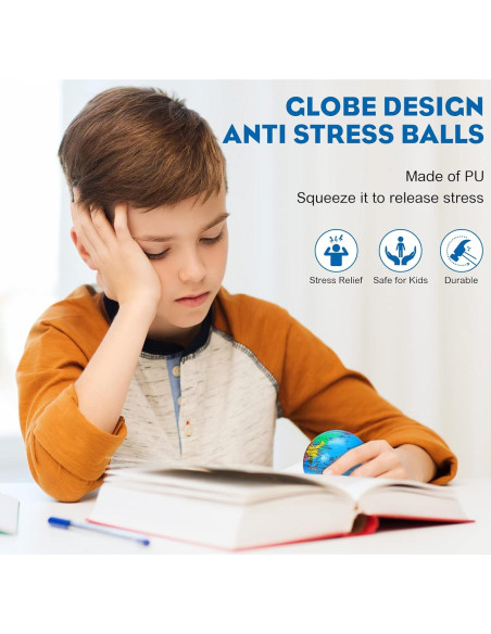 Paquete de 60 Pelotas de Estrés Vinsot Mini Globo 6.3 cm