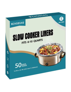 Forros Desechables para Olla de Cocción Lenta WZHSBSAQ 50 Unidades 35.56x55.88cm