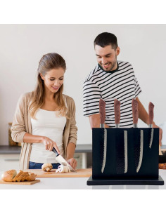 Soporte Magnético para Cuchillos Resafy de Acacia 30.48x25.4cm 2