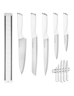 Juego de cuchillos de cocina Diamosteel 6 piezas blanco