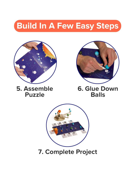 Kit de Sistema Solar DIY Little Jupiter - 9 Planetas para Niños 8-12 Años