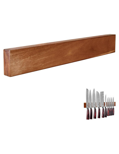 Barra Magnética de Madera 40.64 cm FULLHI Soporte de Cuchillos
