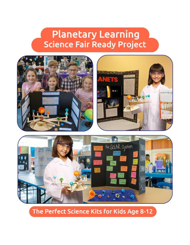 Kit de Sistema Solar DIY Little Jupiter - 9 Planetas para Niños 8-12 Años