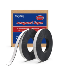 Cinta Magnética Gwybkq 2 Rollos 16ft Adhesivo Fuerte