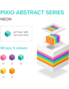PIXIO NEON - Juguete de Bloques Magnéticos 60pcs para Edades 6+ 2
