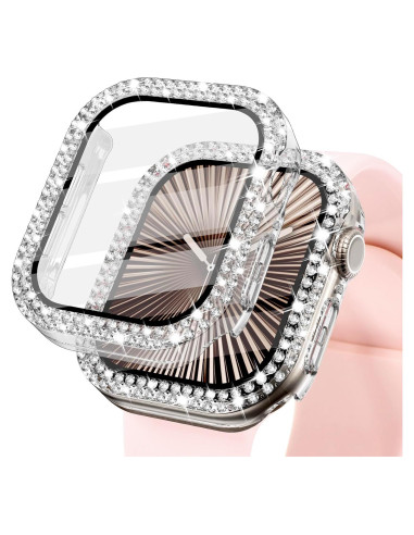Funda Brillante KADES para Apple Watch 44mm con Protector