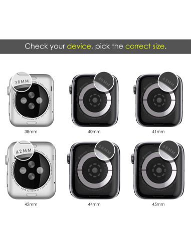 Funda Brillante KADES para Apple Watch 44mm con Protector