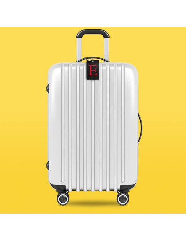 Etiqueta de Equipaje Shacke Personalizable Letra E Negra