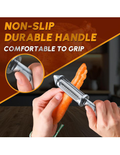 Juego de Tijeras de Cocina y Peladores Huusk - Acero Inoxidable 2