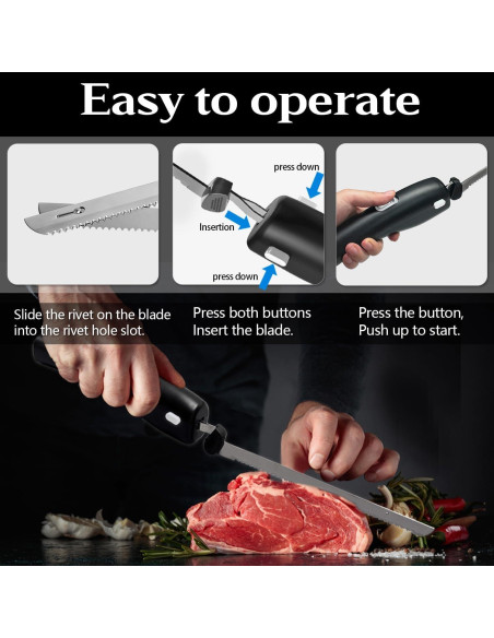 Cuchillo Eléctrico Inalámbrico Pratuor PR-BBD03 15.24 cm