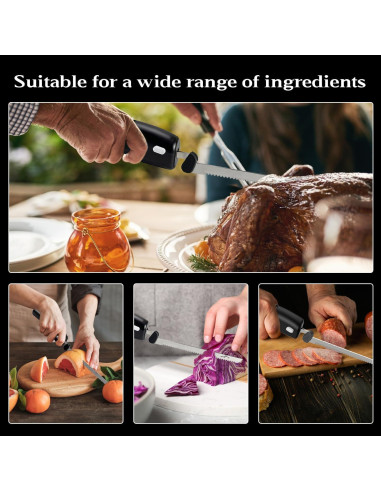 Cuchillo Eléctrico Inalámbrico Pratuor PR-BBD03 15.24 cm